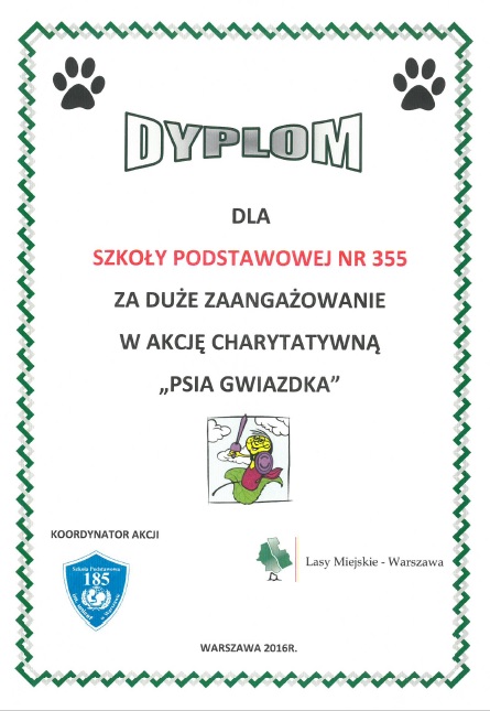 2016 10 Dyplom Psia gwiazdka